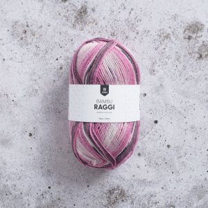 Bamboo Raggi 100g - Imprimé Pivoine Bamboo Raggi 100g - Imprimé Pivoine