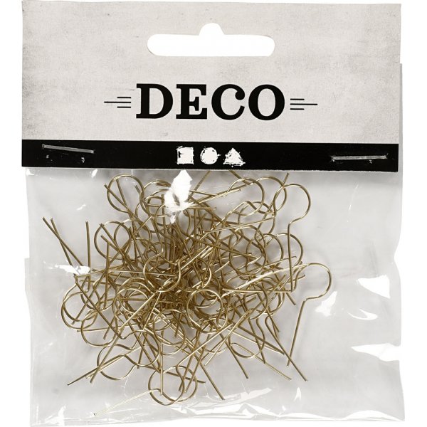 Crochets de suspension - plaqus or - 50 pcs