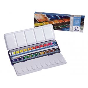 Coffret aquarelle Van Gogh dans une boîte en métal ½ tasse (24 couleurs) Coffret aquarelle Van Gogh dans une boîte en métal ½ tasse (24 couleurs)