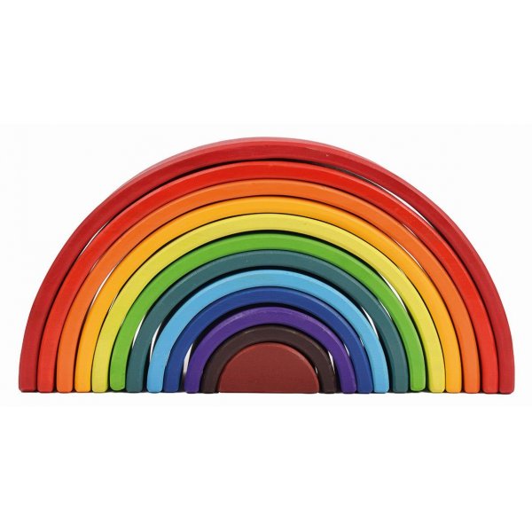 Arc-en-ciel en bois 12 parties
