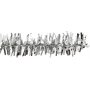 Cure-pipe - 6 mm - argent - paillettes - 24 pcs