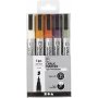 Marqueurs  craie - couleurs ternes - 5 pcs