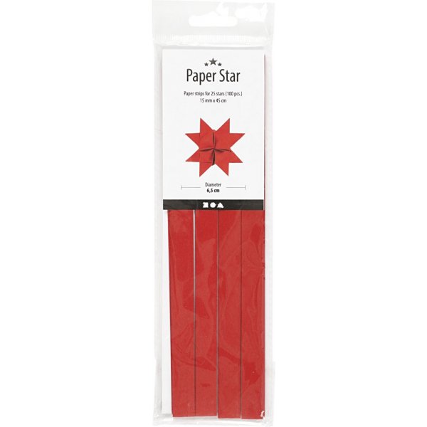 Bandes toiles - rouge - 6,5 cm - 100 bandes