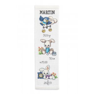 Kit de broderie Voile de naissance - Garçon Kit de broderie Voile de naissance - Garçon