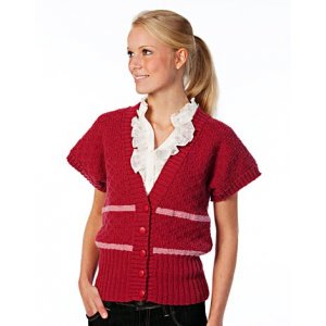 Patron tricot - Gilet manches courtes Patron tricot - Gilet manches courtes