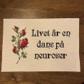 Image client Tissu � broder A�da - blanc - 50x50 cm, 43 carr�s par 10 cm