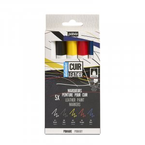 Couleur cuir - Pébéo - Kit de marqueurs 5-pack Couleur cuir - Pébéo - Kit de marqueurs 5-pack