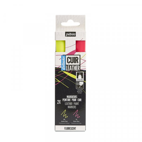 Couleur cuir - Pbo - Set de marquage 2-pack jaune & rouge