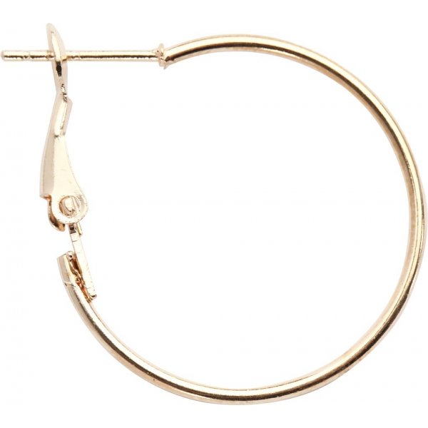 Boucles d'oreilles - plaques or - 8 pcs