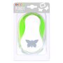 Punch papillon 5 cm - Vert/blanc Punch papillon 5 cm - Vert/blanc