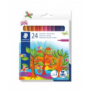 Stylos à pointe fibre Staedtler - 24 stylos Stylos à pointe fibre Staedtler - 24 stylos