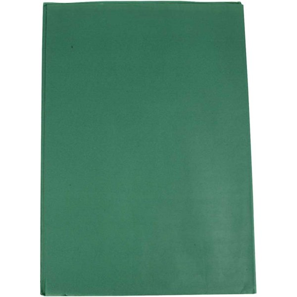 Papier de soie - vert - 50 x 70 cm - 14 g -25 feuilles