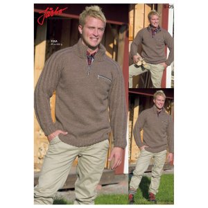 Patron tricot - Pull inspiration chasse avec poche poitrine Patron tricot - Pull inspiration chasse avec poche poitrine