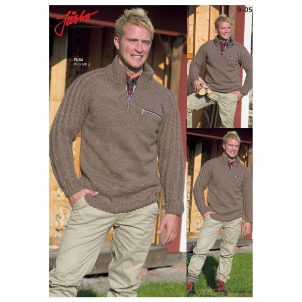 Patron tricot - Pull inspiration chasse avec poche poitrine