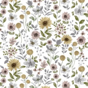 Toile cirée à motif de croissance - Rose Toile cirée à motif de croissance - Rose