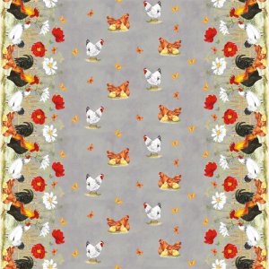 Toile Cirée Pâques Gris Toile Cirée Pâques Gris