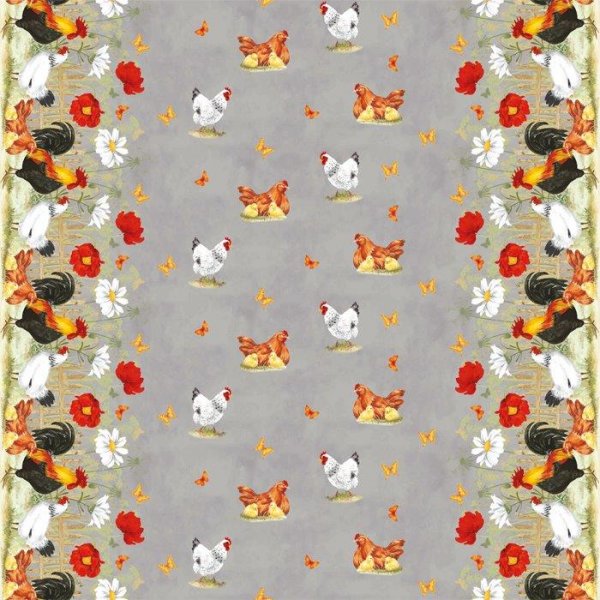 Toile Cire Pques Gris