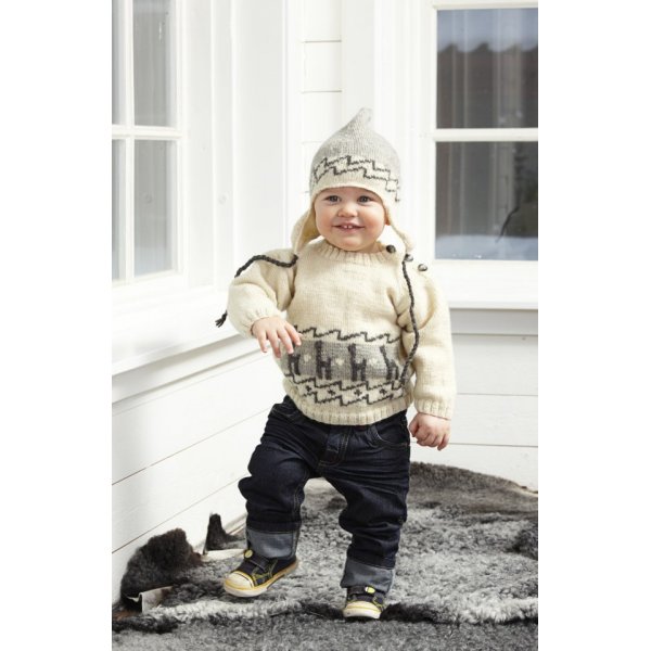 Patron tricot - Cardigan, pull et poncho avec lamas, bonnet et chaussettes