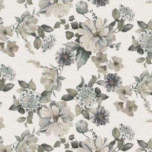 Toile cirée à motif floral - Beige Toile cirée à motif floral - Beige