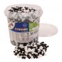 Perles de pipe en seau 5000 pcs - m�lange noir et blanc