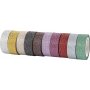 Ruban paillet/ruban washi - couleurs mlanges - 10 x 6 m