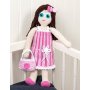 Patron au crochet - Robe au crochet, pince  cheveux, chaussures et sac pour la poupe