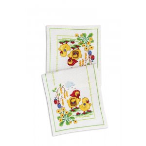 Kit de broderie Runner - poule cueille des oeufs Kit de broderie Runner - poule cueille des oeufs