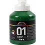 Peinture scolaire - Acrylique - vert fonc - brillante - 500 ml