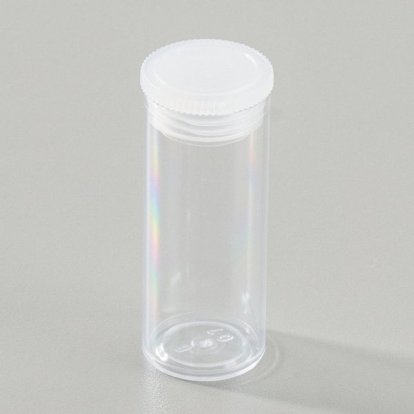 Tube vide  20 mm h 50 mm - le paquet de 20 - avec bouchon