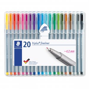 Feutres fins Triplus 0,3 mm - 20 stylos Feutres fins Triplus 0,3 mm - 20 stylos