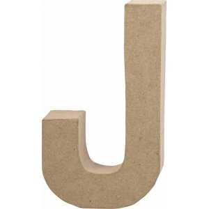 Lettre en carton - J - 5 cm Lettre en carton - J - 5 cm