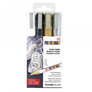 Feutre ZIG Posterman PMA-20 1 mm, lot de 4