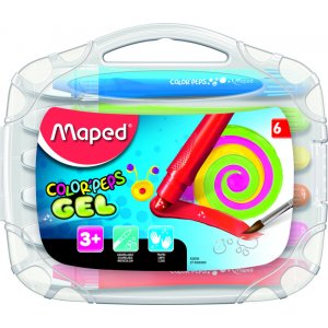 Coffret de crayons - Maped - Color' peps 6 crayons gel Coffret de crayons - Maped - Color' peps 6 crayons gel