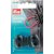 Bouchon de dentelle 2 trous en plastique noir 2 pcs Bouchon de dentelle 2 trous en plastique noir 2 pcs
