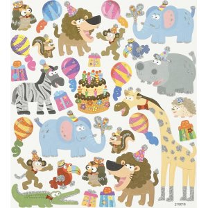 Autocollants - Anniversaire des animaux Autocollants - Anniversaire des animaux