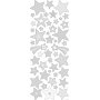 Autocollants - argent - toiles - 10 x 24 cm