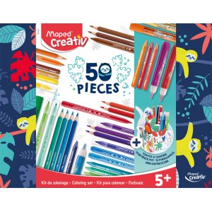 Coffret enfant - Maped - Coffret de coloriage 50 pièces (5+ ans) Coffret enfant - Maped - Coffret de coloriage 50 pièces (5+ ans)