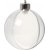 Boule décorative - transparente - Ø8 cm - 5 pcs Boule décorative - transparente - Ø8 cm - 5 pcs
