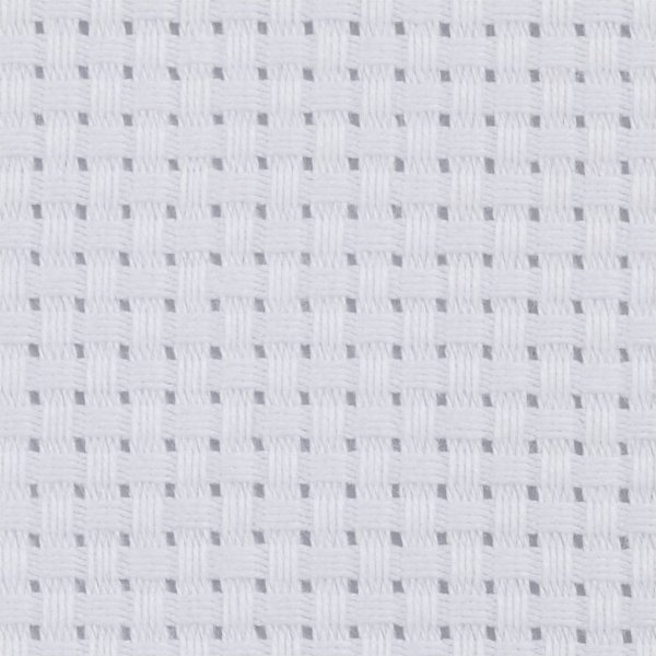 Tissu  broder Ada - blanc - 50x50 cm, 35 carrs par 10 cm