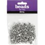 Perles lettres - argent - 7 mm - env.