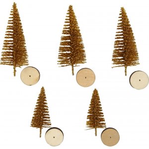 Mini arbres - doré - 5 pcs Mini arbres - doré - 5 pcs