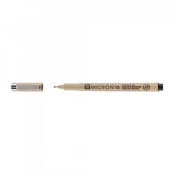 Feutre fin Pigma Micron Noir - 10 (0,6 mm)