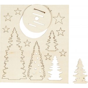 Figurines en bois à faire soi-même - Sapins de Noël Figurines en bois à faire soi-même - Sapins de Noël