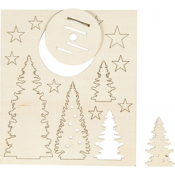 Figurines en bois  faire soi-mme - Sapins de Nol