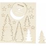 Figurines en bois  faire soi-mme - Sapins de Nol