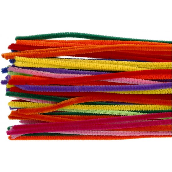 Cure-pipe - 6 mm - couleurs mélangées - 50 pcs Cure-pipe - 6 mm - couleurs mélangées - 50 pcs
