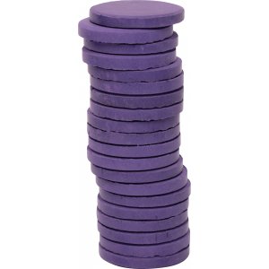 Rondelles de couleur ø 30 mm - violet - 20 pcs Rondelles de couleur ø 30 mm - violet - 20 pcs