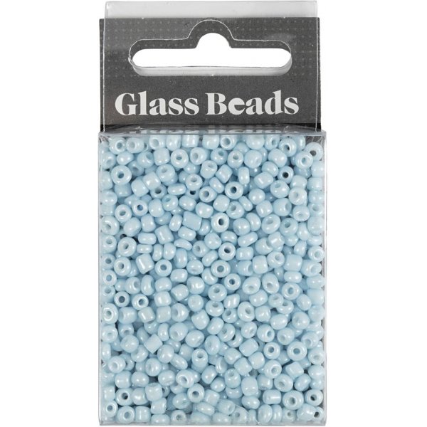 Perles de rocaille - bleu clair - 25 g