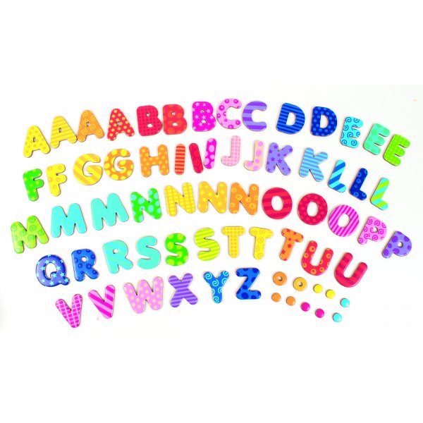 Lettres magn�tiques � motifs 60 pcs
