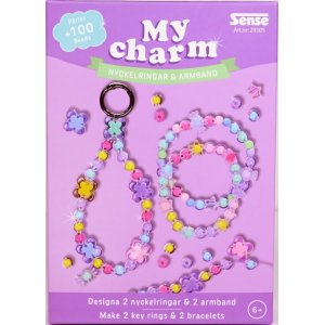 Bracelet et porte-cl�s en perles de couleurs assorties - cr�ez le v�tre